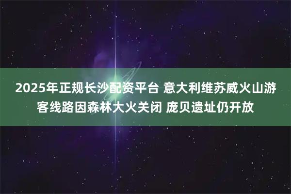 2025年正规长沙配资平台 意大利维苏威火山游客线路因森林大火关闭 庞贝遗址仍开放