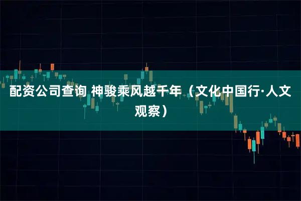 配资公司查询 神骏乘风越千年（文化中国行·人文观察）